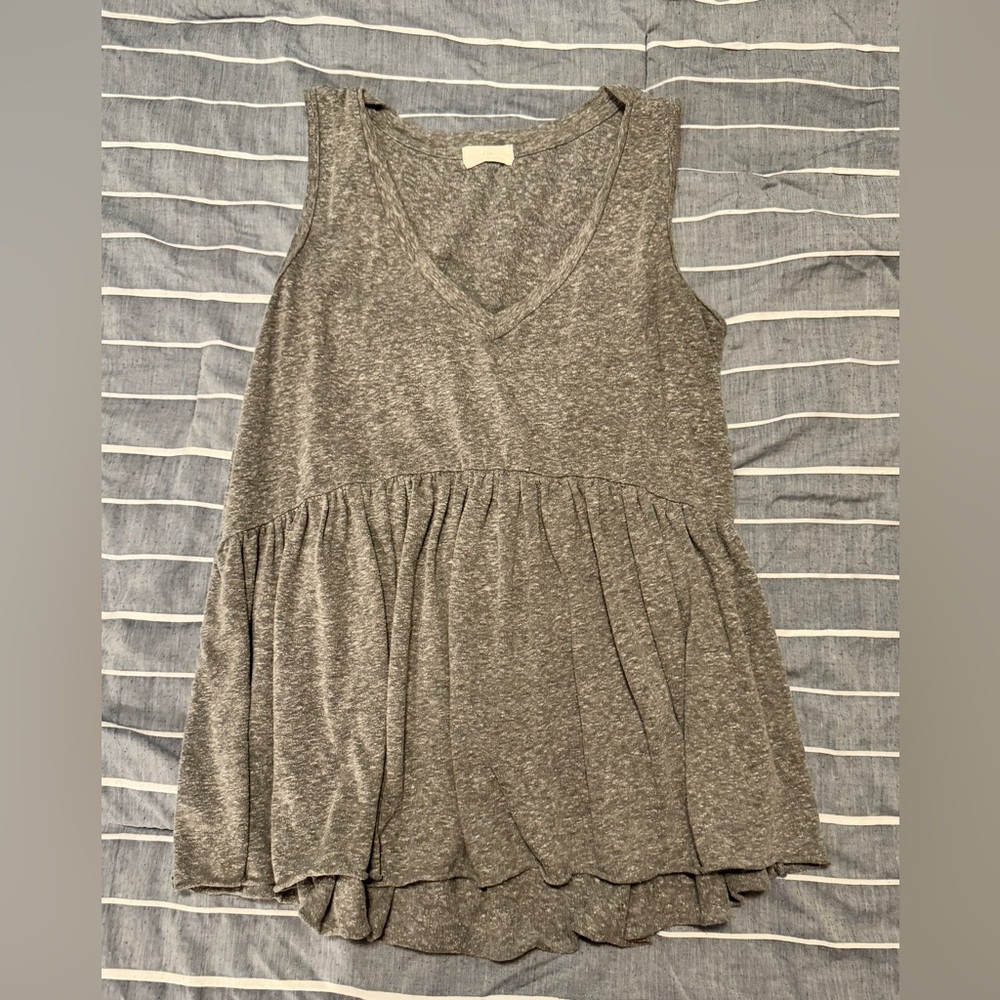 Anthropologie Heather Gray Tank Top